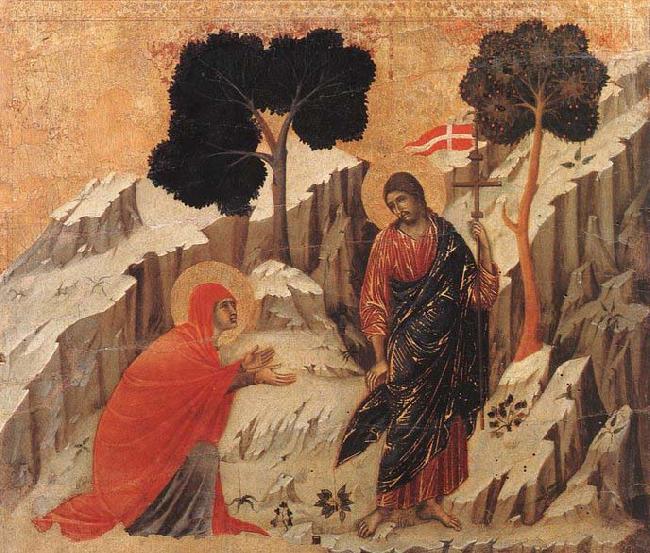Duccio di Buoninsegna Appearence to Mary Magdalene Norge oil painting art